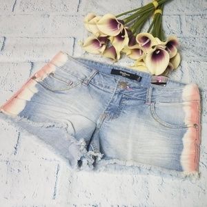 NWT Boom Boom Fringe Hem Cutoff Jean Shorts